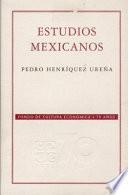 libro Estudios Mexicanos