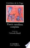 libro Poesía Castellana Completa