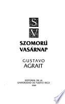 libro Szomorú Vasárnap