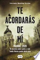 libro Te Acordarás De Mí