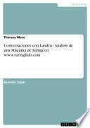 libro Conversaciones Con Landru   Análisis De Una Máquina De Turing En Www.turinghub.com
