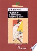 libro Foucault Y La Educación