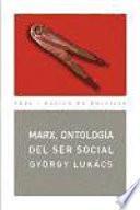 libro Marx, Ontología Del Ser Social