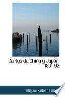 libro Cartas De China Y Japon, 1891 92