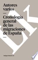libro Cronología General De Las Migraciones De España