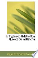 libro El Ingenioso Hidalgo Don Quixote De La Mancha