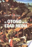 libro El Otoño De La Edad Media