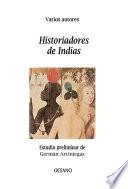 libro Historiadores De Indias