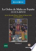libro La Orden De Malta En España (1113 2013)