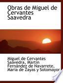 libro Obras De Miguel De Cervantes Saavedra