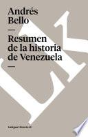 libro Resumen De La Historia De Venezuela