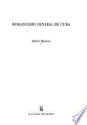 libro Romancero General De Cuba