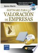 libro Software Para La Valoración De Empresas