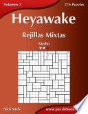 libro Heyawake Rejillas Mixtas   Medio   Volumen 3   276 Puzzles