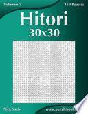 libro Hitori 30x30   Volumen 3   159 Puzzles