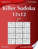libro Killer Sudoku 12x12   Fácil   Volumen 14   276 Puzzles