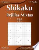 libro Shikaku Rejillas Mixtas   Difícil   Volumen 4   159 Puzzles