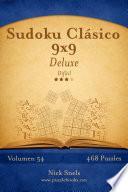 libro Sudoku Clásico 9x9 Deluxe   Difícil   Volumen 54   468 Puzzles