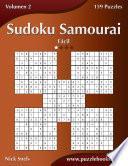 libro Sudoku Samurai   Fácil   Volumen 2   159 Puzzles