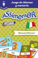 libro Assimemor   Mis Primeras Palabras En Italiano: Alimenti E Numeri