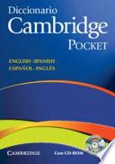 libro Diccionario Bilingue Cambridge Spanish English With Cd Rom Pocket Edition