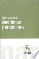 Diccionario De Sinónimos Y Antónimos