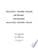 libro Diccionario Maya Itzaj Español Inglés