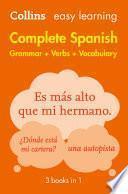 libro Easy Learning Spanish Complete Grammar, Verbs And Vocabulary (3 Books In 1) (collins Easy Learning Spanish)