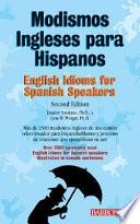 libro English Idioms For Spanish Speakers