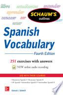 libro Schaum S Outline Of Spanish Vocabulary, 4th Edition