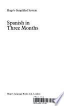 libro Spanish In Three Months