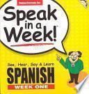 libro Speak In A Week Spanish