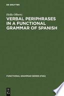 libro Verbal Periphrases In A Functional Grammar Of Spanish