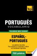 libro Vocabulario Español Portugués   7000 Palabras Más Usadas