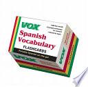 libro Vox Spanish Vocabulary Flashcards