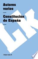 libro Constitución De España