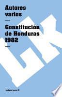 libro Constitución De Honduras 1982