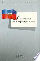 libro Constitution De La République D Haïti