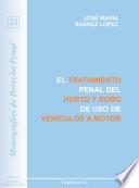 libro El Tratamiento Penal Del Hurto Y Robo De Uso De Vehículos A Motor