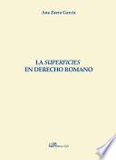 libro La Superficies En Derecho Romano.