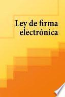 libro Ley De Firma Electronica