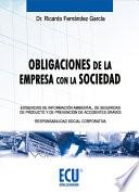 libro Obligaciones De La Empresa Con La Sociedad