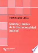 libro Sentido Y Límites De La Discrecionalidad Judicial
