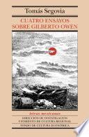 libro Cuatro Ensayos Sobre Gilberto Owen