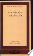 libro La Rebelión De Las Masas