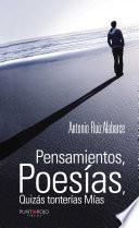 libro Pensamientos, Poesías, Quizás Tonterías Mías