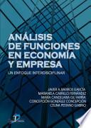 libro Análisis De Funciones Y Economía En La Empresa