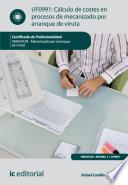 libro Cálculo De Costes En Procesos De Mecanizado Por Arranque De Viruta. Fmeh0109