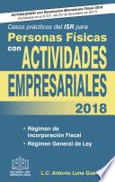 libro Casos Practicos Del Isr Para Personas Fisicas Con Actividades Empresariales 2018