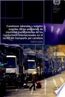 libro Cuestiones Laborales Y Sociales Surgidas De Los Problemas De Moviidad Transfronteriza De Los Conductores Internacionales En El Sector Del Transporte Por Carretara